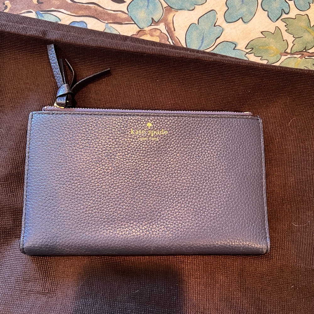 Kate Spade Blue Leather Wristlet
